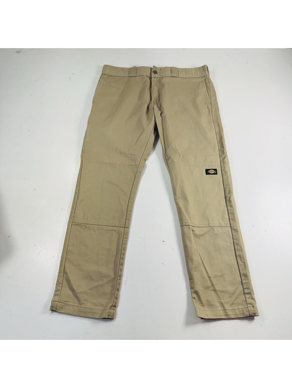 Dickies Skinny Straight Double Knee Work Pants Beige Men’s Size 36x30